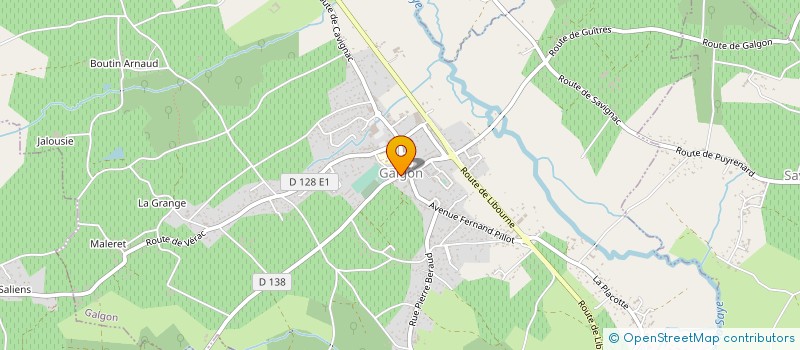 localisation de l'entreprise MONSIEUR DAVID GELMARE  GALGON