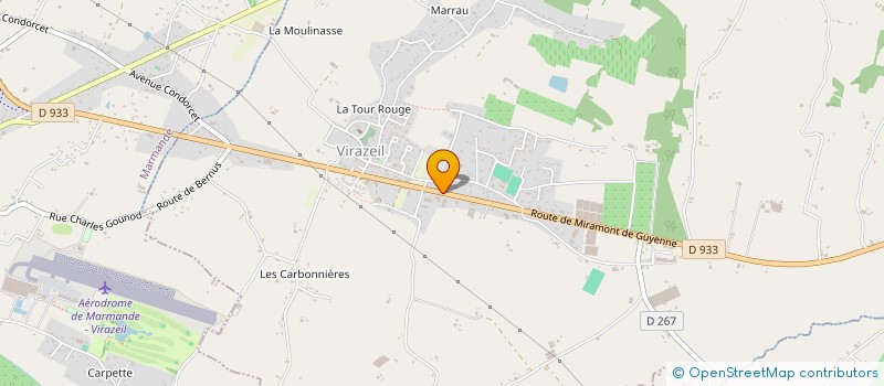 localisation de l'entreprise MONSIEUR DAVID GENDREAU  MARMANDE