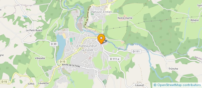 localisation de l'entreprise MONSIEUR DAVID GENGE  CHATEAUNEUF-LA-FORET