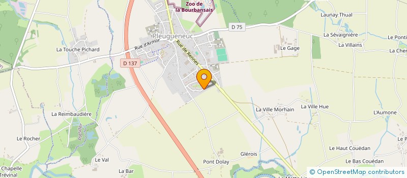 localisation de l'entreprise MONSIEUR DAVID GENOUVRIER  PLEUGUENEUC