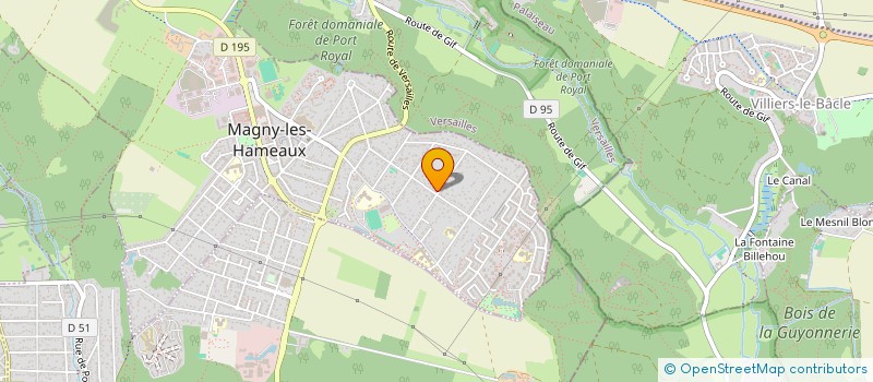 localisation de l'entreprise MONSIEUR DAVID GEORGE  MAGNY-LES-HAMEAUX