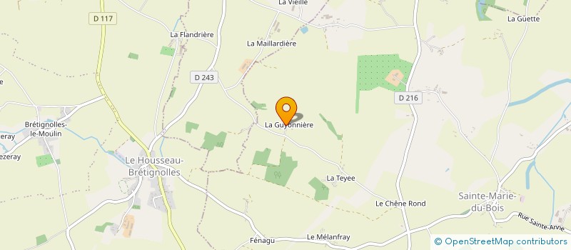 localisation de l'entreprise MONSIEUR DAVID GERARD  SAINTE-MARIE-DU-BOIS