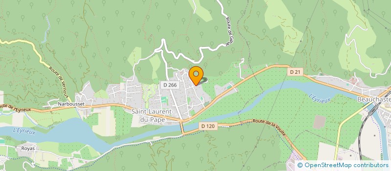 localisation de l'entreprise MONSIEUR DAVID GERARD-ESQUEL  SAINT-LAURENT-DU-PAPE