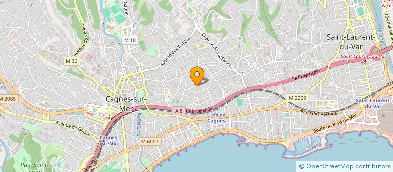 localisation de l'entreprise MONSIEUR DAVID GERARD LAURENT THEVENON  CAGNES-SUR-MER