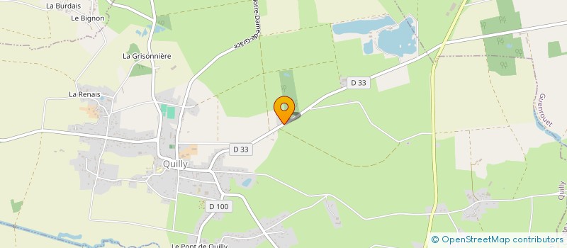 localisation de l'entreprise MONSIEUR DAVID GERAUD  QUILLY