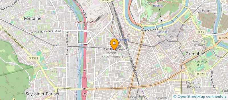 localisation de l'entreprise MONSIEUR DAVID GERLAND  GRENOBLE