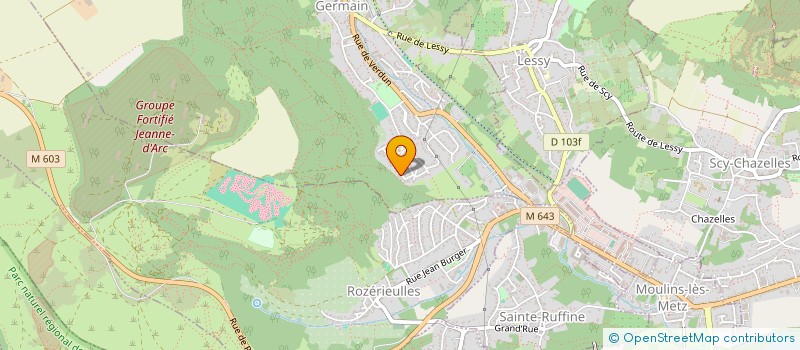 localisation de l'entreprise MONSIEUR DAVID GESNOT  CHATEL-SAINT-GERMAIN