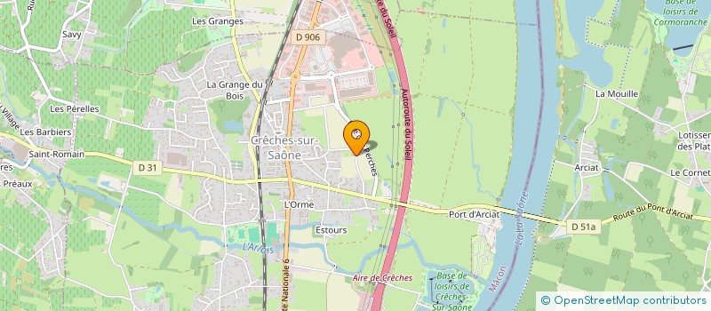 localisation de l'entreprise MONSIEUR DAVID GHIRINGHELLI  CRECHES-SUR-SAONE