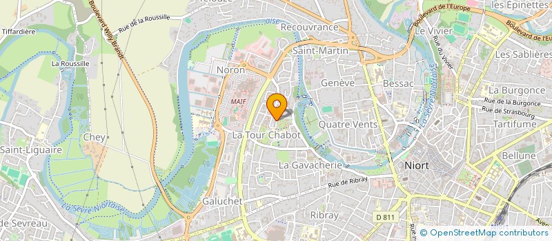 localisation de l'entreprise MONSIEUR DAVID GHOLAMI  NIORT