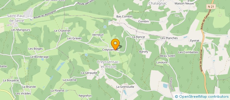 localisation de l'entreprise MONSIEUR DAVID GIANNOTTA  VERGT