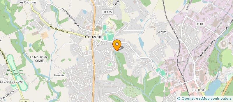 localisation de l'entreprise MONSIEUR DAVID GIBAUD à COUZEIX