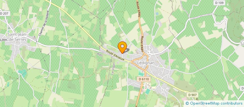 localisation de l'entreprise MONSIEUR DAVID GIBELIN  LEDIGNAN