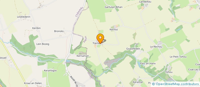 localisation de l'entreprise MONSIEUR DAVID GICQUEL  PLEVIN