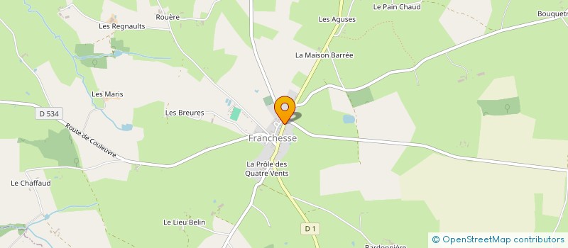 localisation de l'entreprise MONSIEUR DAVID GILIS  FRANCHESSE