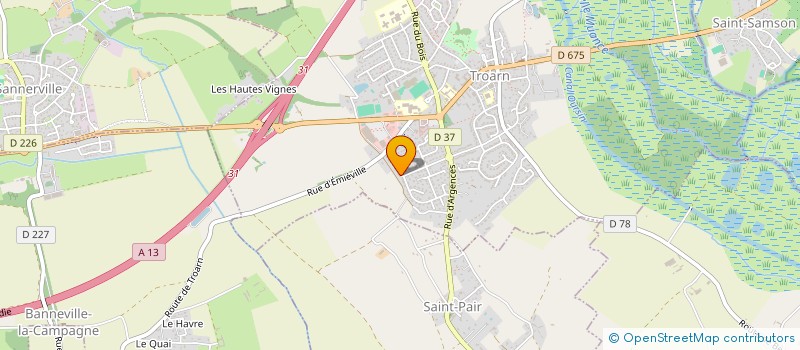 localisation de l'entreprise MONSIEUR DAVID GILLES  TROARN