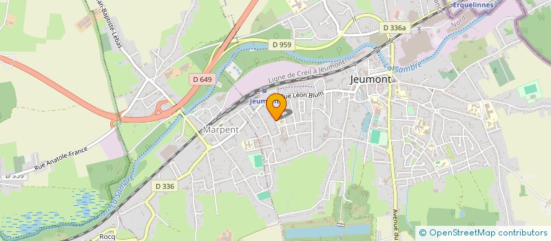 localisation de l'entreprise MONSIEUR DAVID GILLIS  JEUMONT