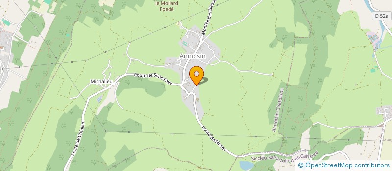 localisation de l'entreprise MONSIEUR DAVID GIMENEZ  ANNOISIN-CHATELANS