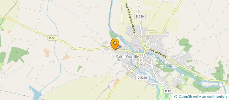 localisation de l'entreprise MONSIEUR DAVID GIMONET  SAINT-OUTRILLE