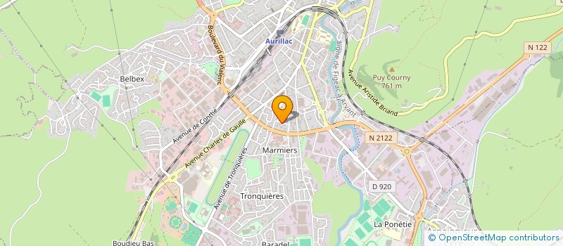 localisation de l'entreprise MONSIEUR DAVID GINIOUX à AURILLAC