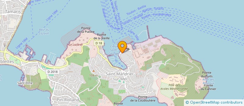 localisation de l'entreprise MONSIEUR DAVID GIOVANNETTI à SAINT-MANDRIER-SUR-MER