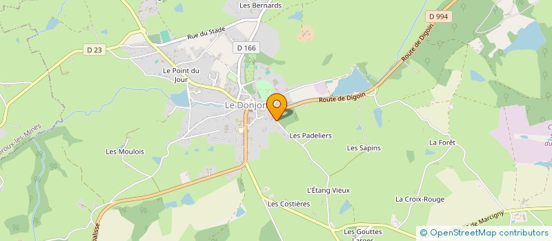 localisation de l'entreprise MONSIEUR DAVID GIRARDIN à LE DONJON