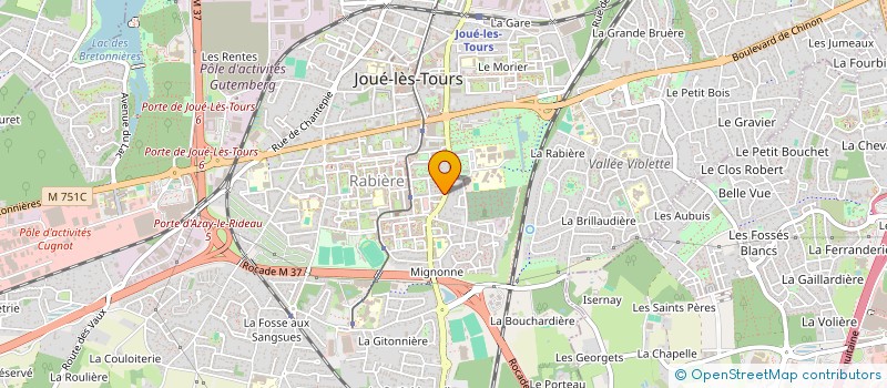 localisation de l'entreprise MONSIEUR DAVID GIRAUD  JOUE-LES-TOURS