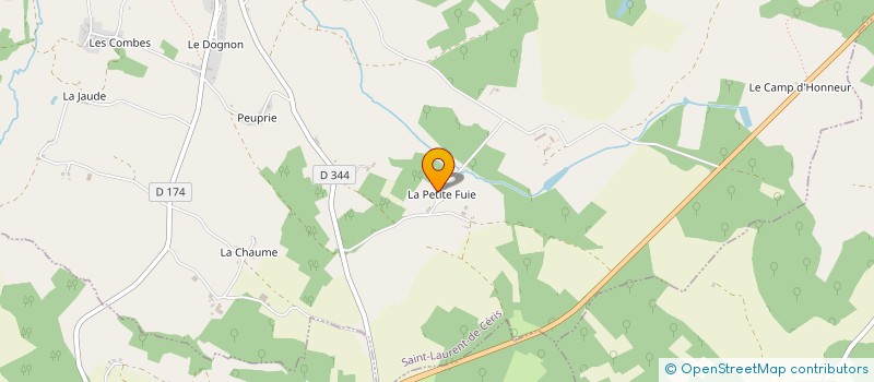 localisation de l'entreprise MONSIEUR DAVID GIRAUD à SAINT-LAURENT-DE-CERIS