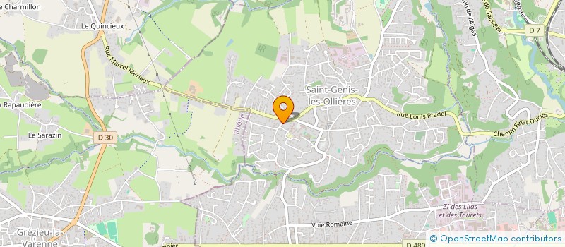 localisation de l'entreprise MONSIEUR DAVID GIRAUD  SAINT-GENIS-LES-OLLIERES