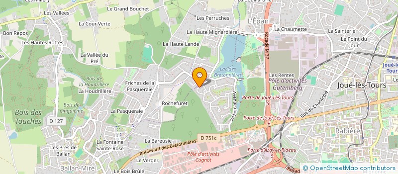 localisation de l'entreprise MONSIEUR DAVID GIRAULT à JOUE-LES-TOURS