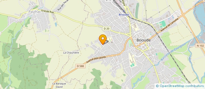 localisation de l'entreprise MONSIEUR DAVID GIRODOT  BRIOUDE