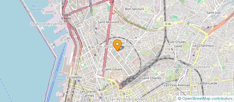 localisation de l'entreprise MONSIEUR DAVID GLADINES  MARSEILLE