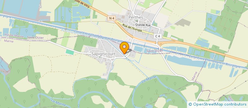 localisation de l'entreprise MONSIEUR DAVID GLONIN à SAPIGNICOURT