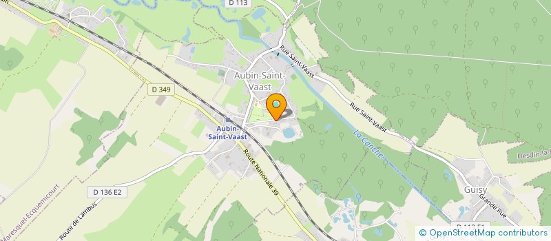 localisation de l'entreprise MONSIEUR DAVID GLORIANT  AUBIN-SAINT-VAAST