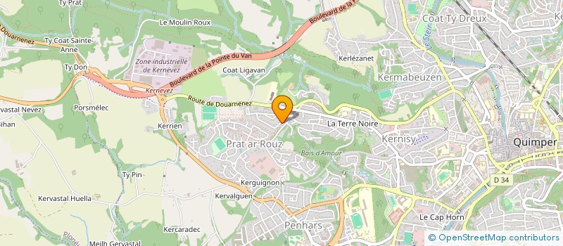 localisation de l'entreprise MONSIEUR DAVID GNOHITE  BRIEC