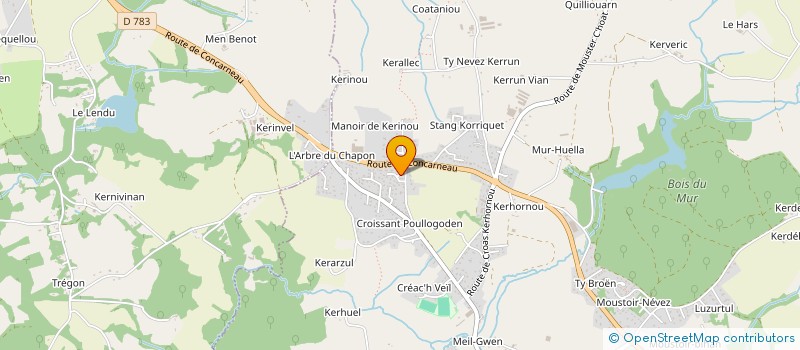 localisation de l'entreprise MONSIEUR DAVID GOARVOT  SAINT-EVARZEC