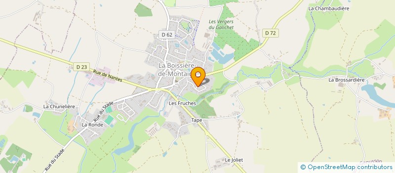 localisation de l'entreprise MONSIEUR DAVID GODARD  LA BOISSIERE-DE-MONTAIGU