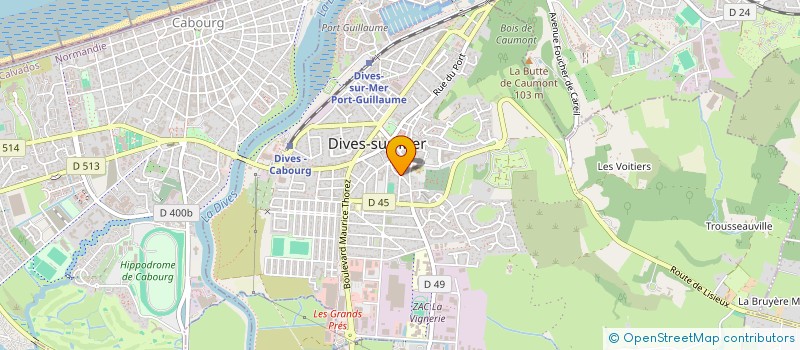 localisation de l'entreprise MONSIEUR DAVID GODET  DIVES-SUR-MER