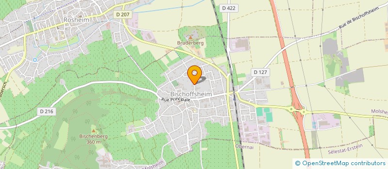 localisation de l'entreprise MONSIEUR DAVID GOETTELMANN  BISCHOFFSHEIM