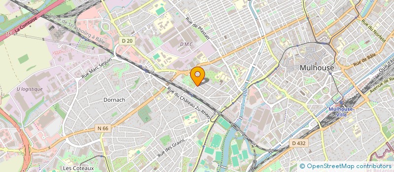 localisation de l'entreprise MONSIEUR DAVID GOFFETTE  MULHOUSE