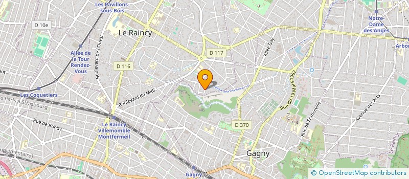 localisation de l'entreprise MONSIEUR DAVID GOMES DE BARROS à LE RAINCY