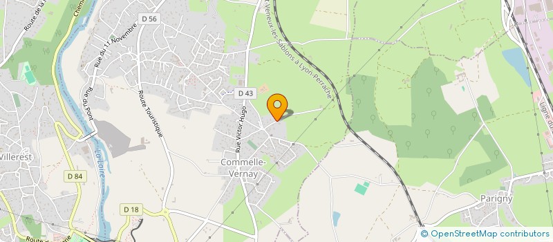 localisation de l'entreprise MONSIEUR DAVID GOMEZ  COMMELLE-VERNAY