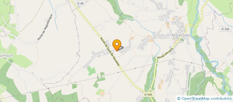 localisation de l'entreprise MONSIEUR DAVID GONCALVES  MAZEROLLES