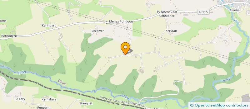 localisation de l'entreprise MONSIEUR DAVID GONCALVES  ELLIANT