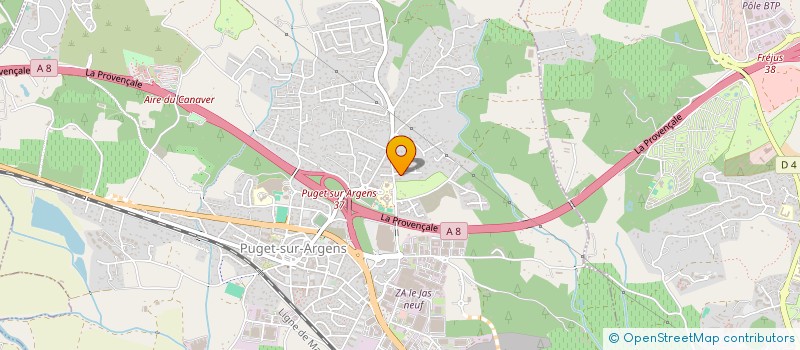 localisation de l'entreprise MONSIEUR DAVID GONCALVES  PUGET-SUR-ARGENS