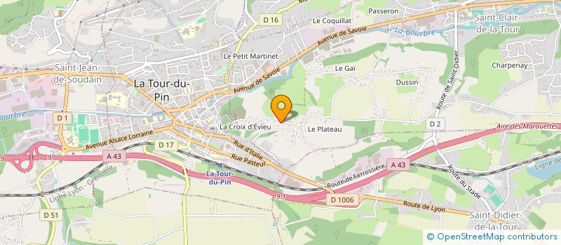 localisation de l'entreprise MONSIEUR DAVID GONCALVES  SAINT-CLAIR-DE-LA-TOUR