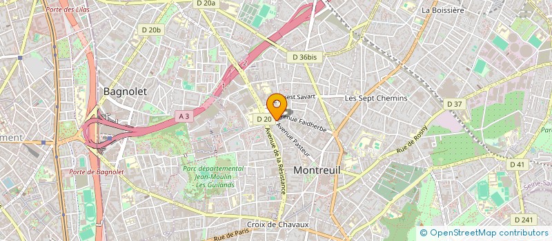 localisation de l'entreprise MONSIEUR DAVID GONCALVES FARRAJOTA  MONTREUIL