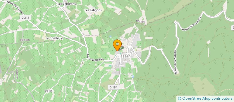 localisation de l'entreprise MONSIEUR DAVID GONZALES  FLASSAN