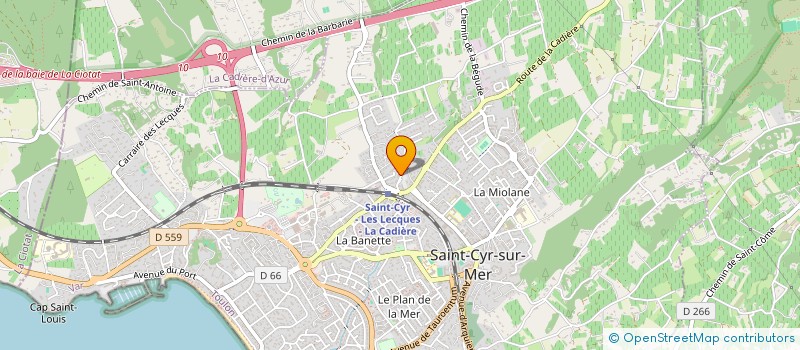 localisation de l'entreprise MONSIEUR DAVID GONZALEZ à SAINT-CYR-SUR-MER