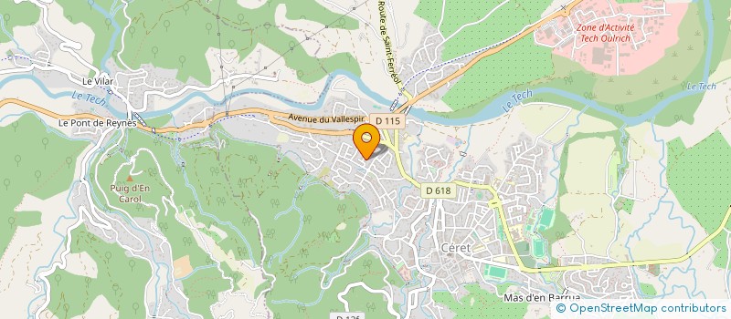 localisation de l'entreprise MONSIEUR DAVID GONZALEZ  CERET