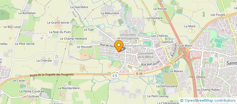 localisation de l'entreprise MONSIEUR DAVID GORIEU  MONTGERMONT